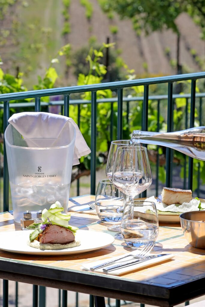 terrasse vin faugères